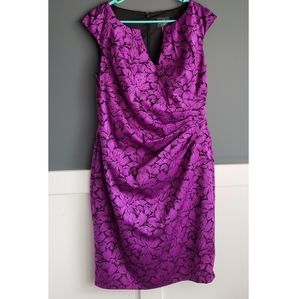 Adrianna Papell Jacquard Sheath Dress